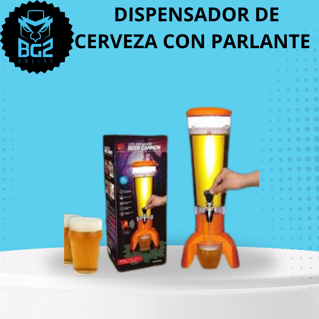 DISPENSADOR DE CERVEZA CON PARLANTE